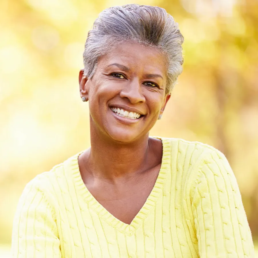 a person smiling for the camera