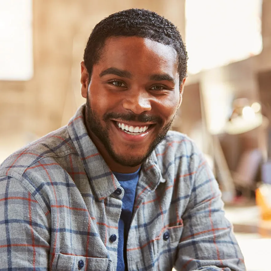 Clyde Gates smiling for the camera