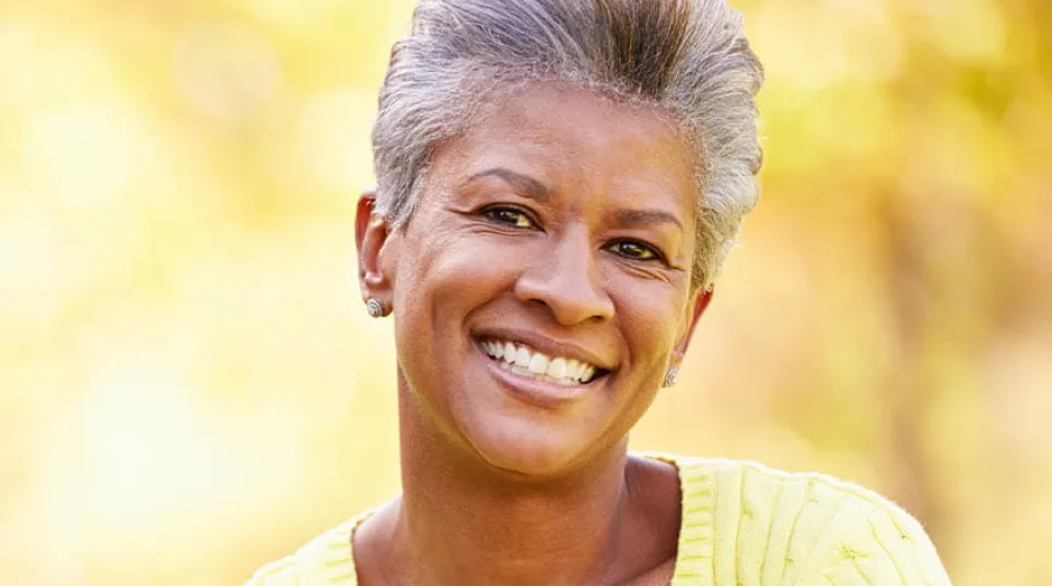 a person smiling for the camera