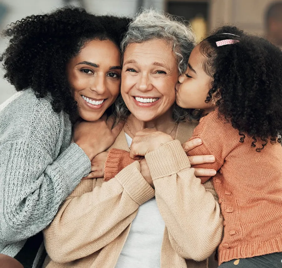 a group of women embracing